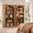 Solid Wood 5-Shelf Arched Bookcase