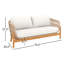 Causeuse de patio en bois Lyal