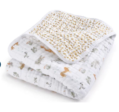 Couverture en mousseline, safari girafe