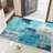 Blue Abstract Art carpet-easy to clean, machine-washable, soft and comfortable; suitable for door mats, kitchens, living rooms, bedrooms, corridors, and laundry areas. Easy to clean, durable carpet for home decoration.-1229941235
