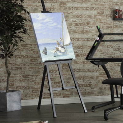 Jacquella Inbox Zero Folding Metal Tripod Easel