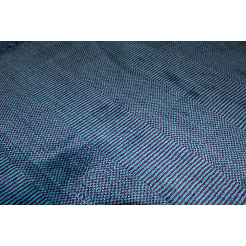 Tapis bleu de haute qualité noué à la main