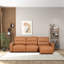 Canapé triple convertible Grant - Cuir cognac