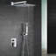 Système de douche complet Juno avec douchette brute - moderne, élégant et tout compris