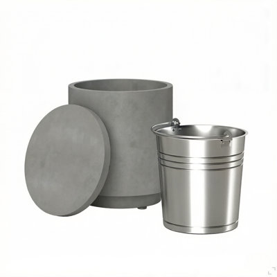 Boîte de rangement portable, glacière de piscine, table d'appoint de refroidisseur, table de balcon moderne