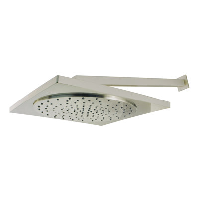Kingston Brass Shower Scape 12-Inch Square Rainfall ABS Shower Head with 15-3/4-Inch Shower Arm