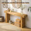 Console en bois massif de 63 po - Table de ferme rustique pour entrée, couloir-790372075