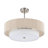 Reenat 4-Light Dimmable Shaded Drum Semi Flush Mount Chandelier-717461579