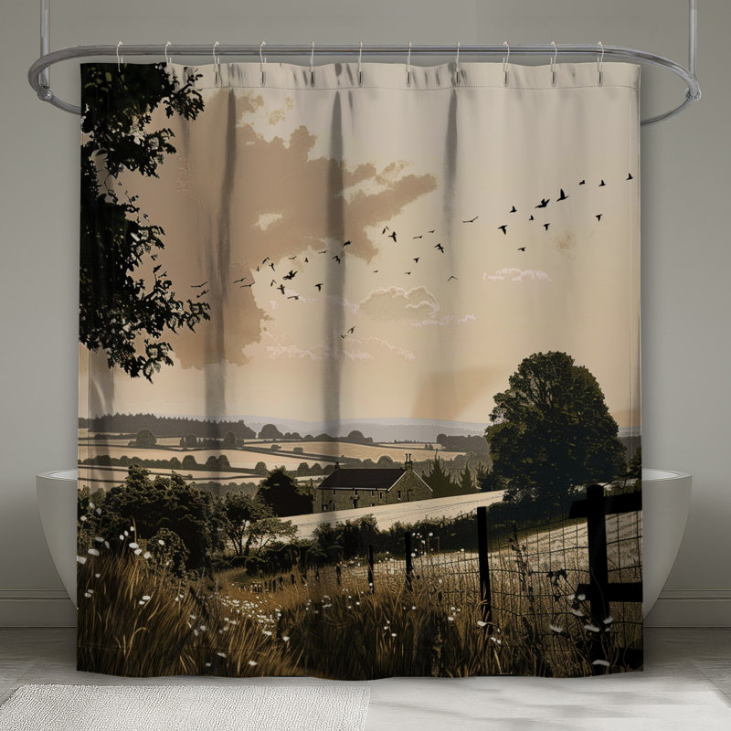 Rideau de douche Landscape - Cottage, L 70 po x H 84 po