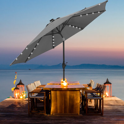 Parasol de plage éclairé 10 pi Joice