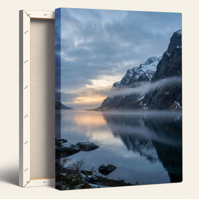 «Mountain Lake», reproduction d'art sur toile, ensemble de 1