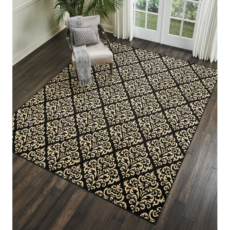 Tapis noir Bo, Rectangle 7 pi 10 po x 9 pi 10 po