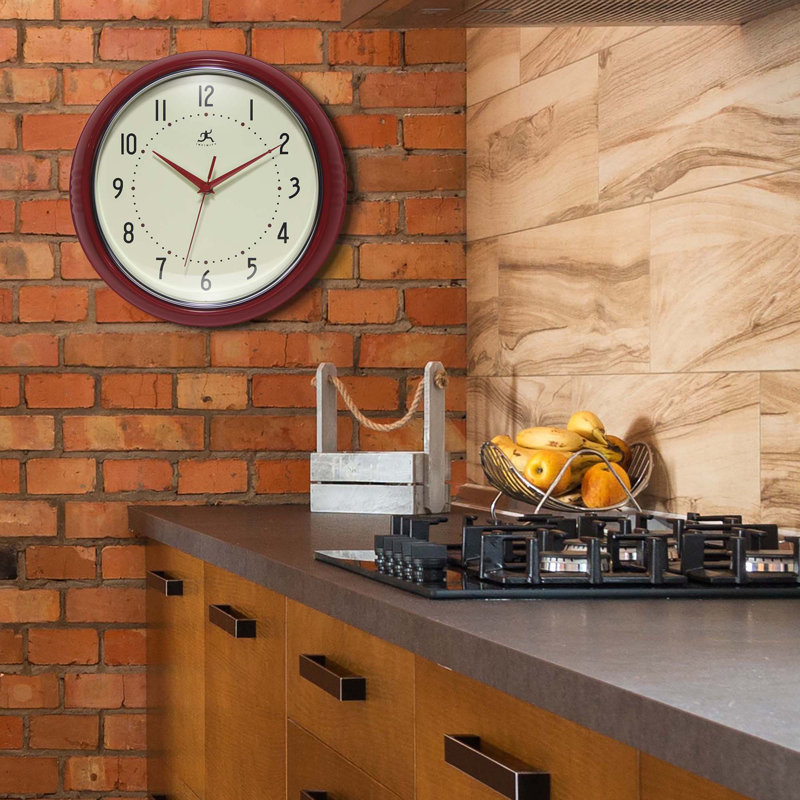 Horloge murale Desdra, Rouge