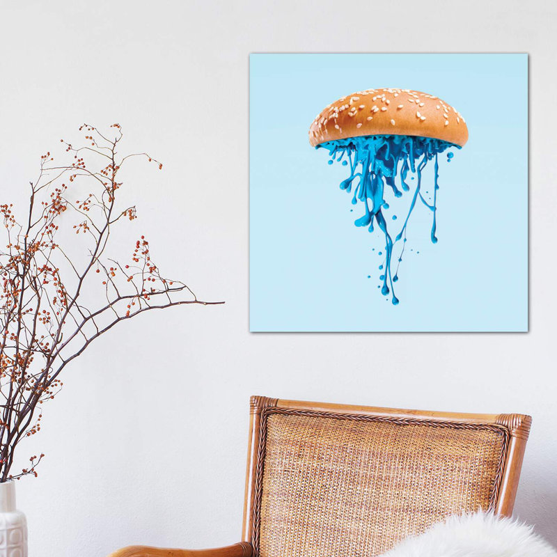 Jelly Burger by Paul Fuentes - Print on Canvas, No Framed, 45.72 cm H x 45.72 cm W x 1.91 cm D
