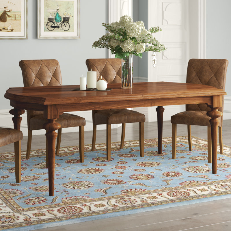 Buchholz Walnut Solid Wood Dining Table