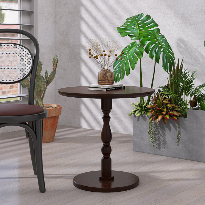 Table d'appoint ronde, Noyer brun