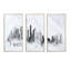 «Seattle Black Silhouette - Cityscape», ensemble d'art mural sur toile-138160272-138160275