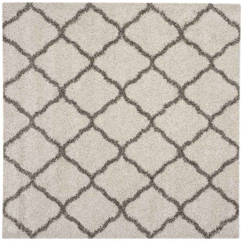Tapis à poils longs Darrol Hudson, Carré 9 pi