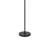 Avira 61 Inch Floor Lamp, String Pattern White Fabric Shade, Black Metal-125317828