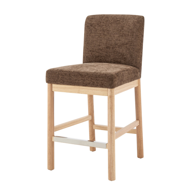 Rei Upholstered Counter Stool, Brown