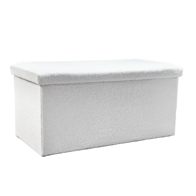 Repose-pieds avec rangement 30 "White Boucle