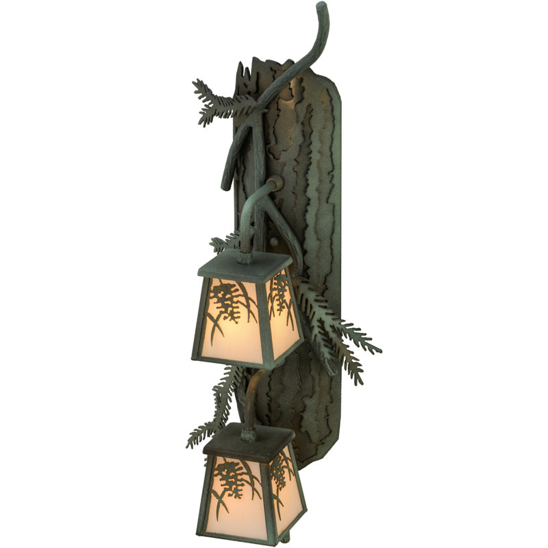 Luminaire à cloison d'extérieur 2 lumières