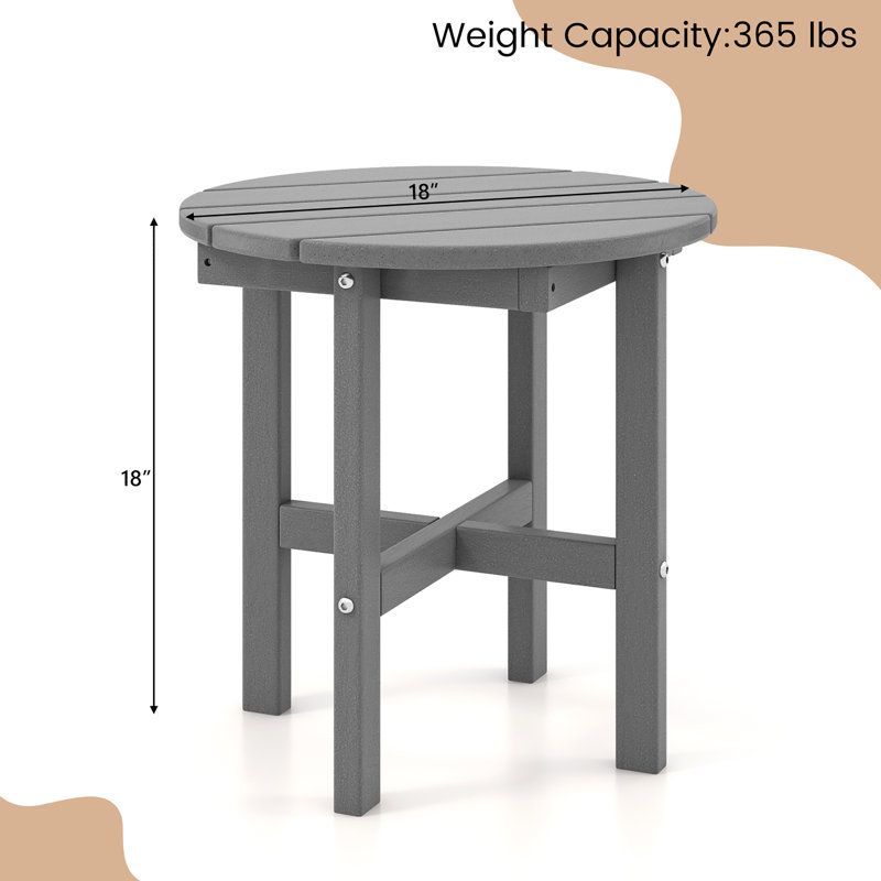 Table d'appoint en plastique Deidra