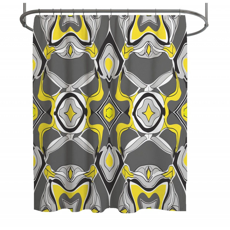 Dasaun Abstract Shower Curtain, 93" H x 70" W