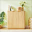 Buffet 31,5 po Wavy-Grain avec tablettes réglables, parfait pour les espaces modernes et contemporains.-332864616