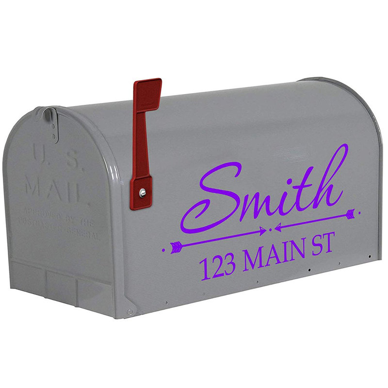 Plaque d'adresse personnalisée, Mauve, Oui