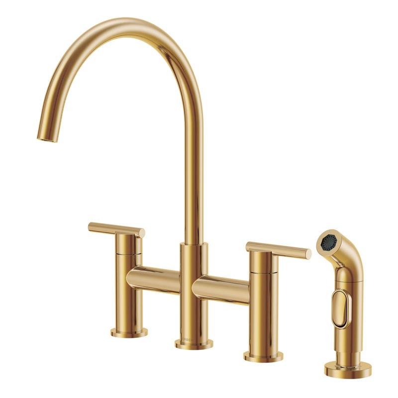 Parma Bridge Faucet, Brushed Bronze