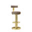 Swivel Upholstered Bar Stool with Metal Frame-1435775795