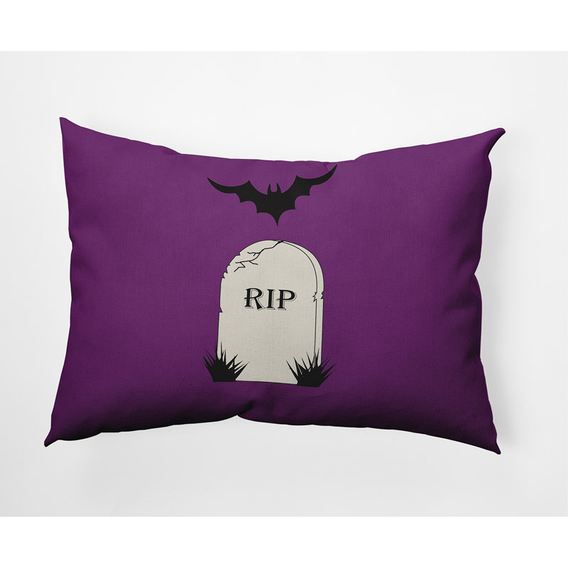 Coussin intérieur / extérieur Witches Brew, 14 po x 20 po, Mauve