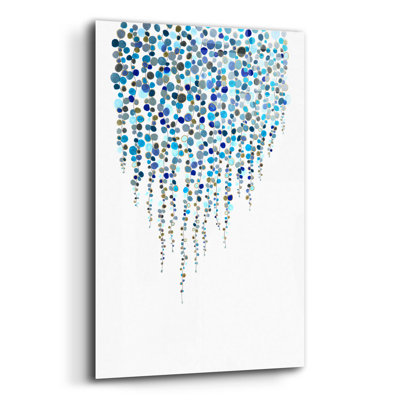 «Fancy Dots Blue» par Andrea Haase - impression sans cadre