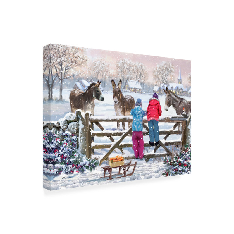 Art sur toile The Macneil Studio «Donkeys», H 14 po x l 19 po x P 2 po