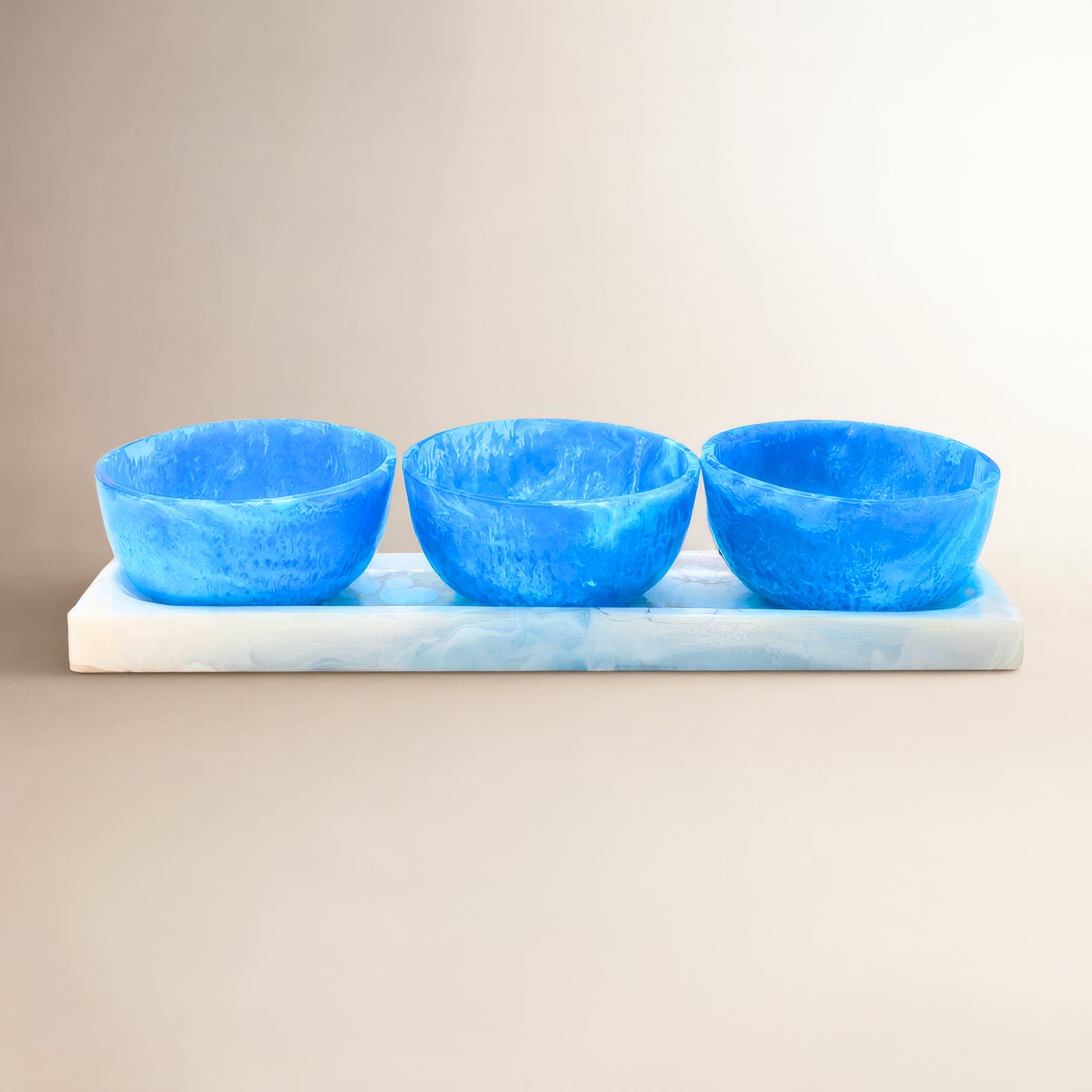 Lucente Serving Tray, Blue;White