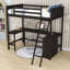 Lit mezzanine avec tablettes et bureau Ehlani-1377189274-1377189275