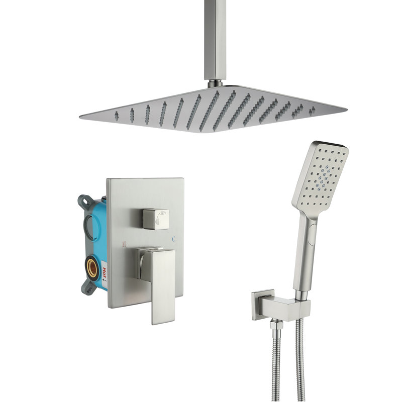 All-In-One Kit with Rough in-Valve, Brushed Nickel