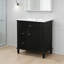 Meuble-lavabo de salle de bain avec lavabo, un tiroir rabattable et deux tiroirs-615416334