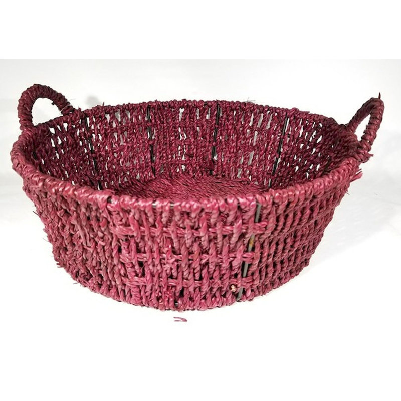 Panier à mèche rond en herbe, Brun