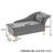 Yasmim Velvet Chaise Lounge with Storage-438037482