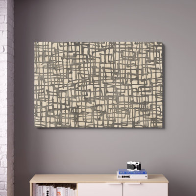 Endless Squares Natural - impression sur toile tendue