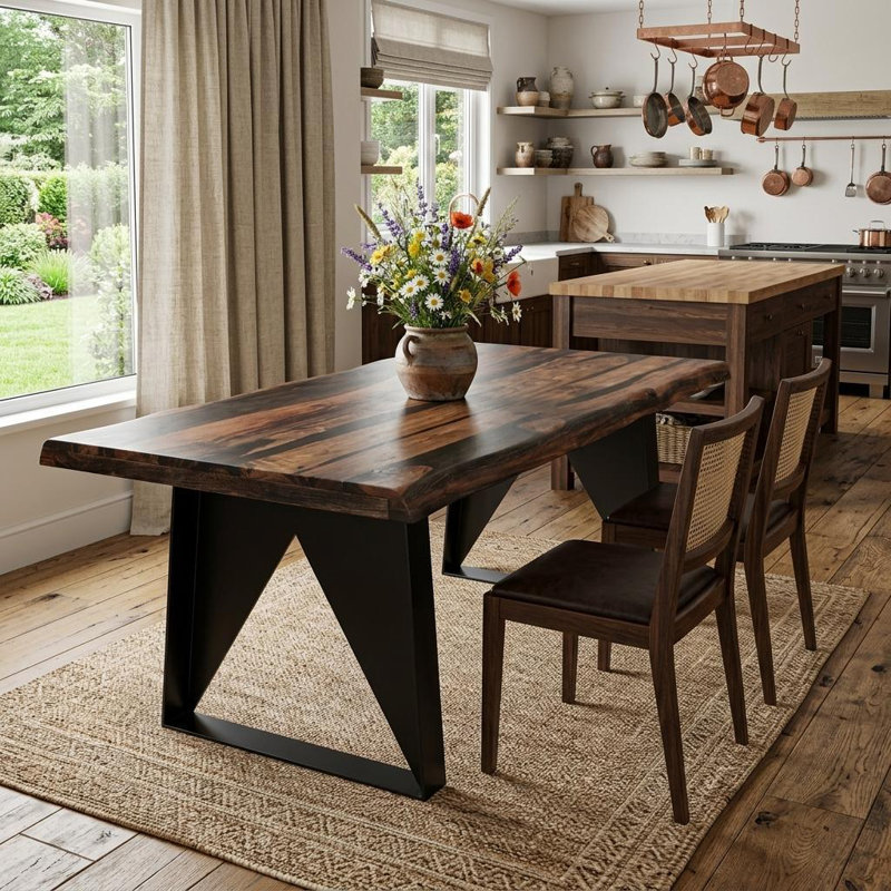 Table de salle à manger de 80 po Gracie Mills, H 30 po x l 80 po x P 40 po