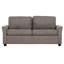 Lit Modern Ports, gris convertible, meubles de salon, lit avec prises de courant, support en mousse contemporain