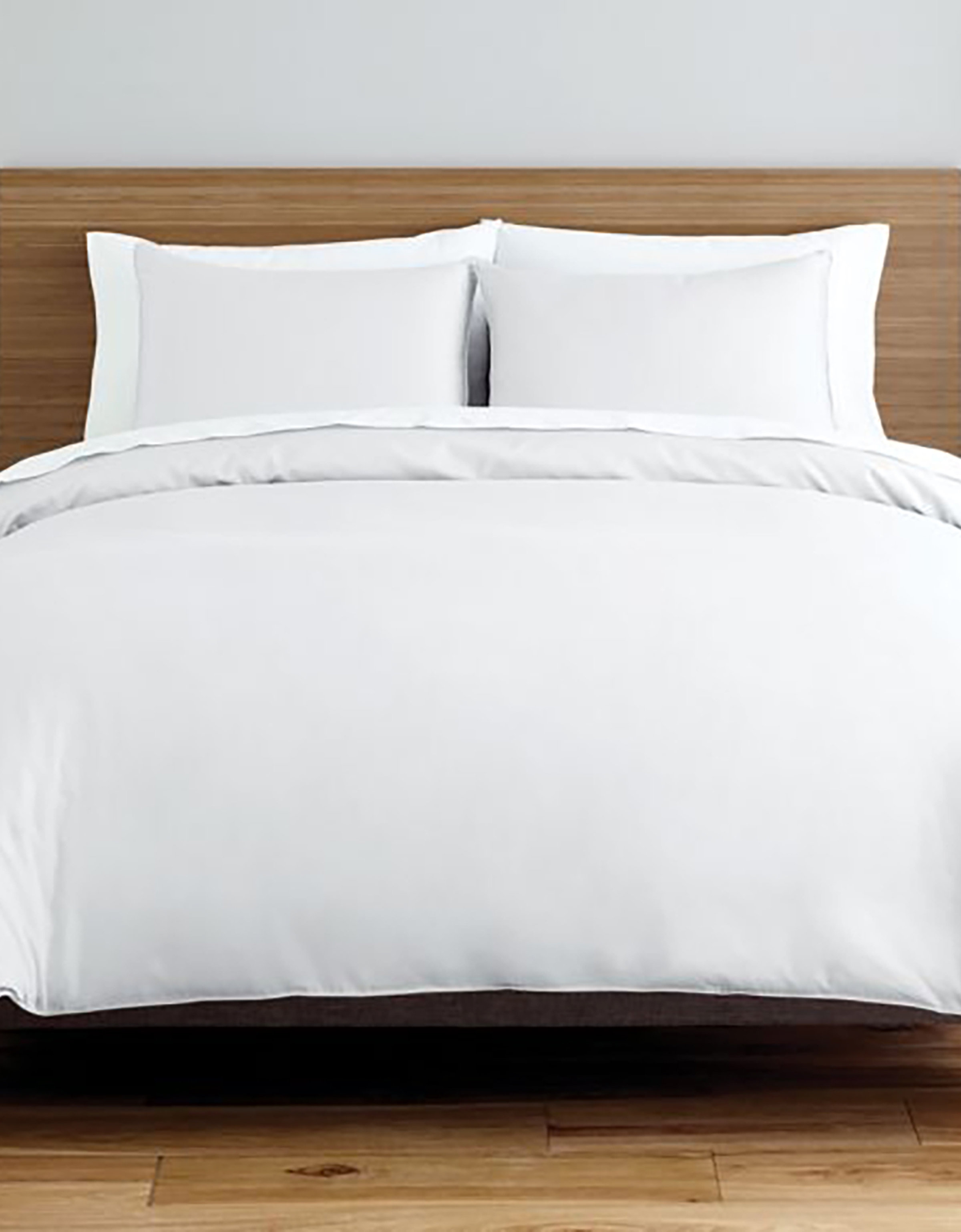 Bright White Puertas 100% Cotton Reversible 3 Piece Duvet Cover