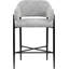 Tabouret de comptoir en tissu Sylas-1433604251