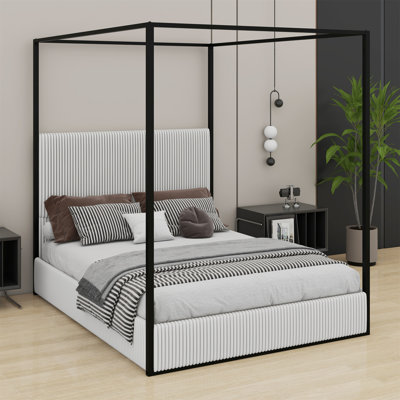 Lit plateforme à baldaquin Upholstery
