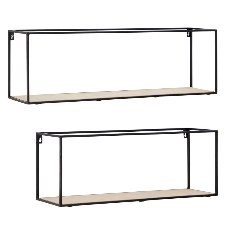 Devia 2 Piece Solid Wood Floating Shelf