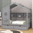 Sieger Wooden House Bed with 2 Drawers with Storage Shelf-1044632752-1044632755