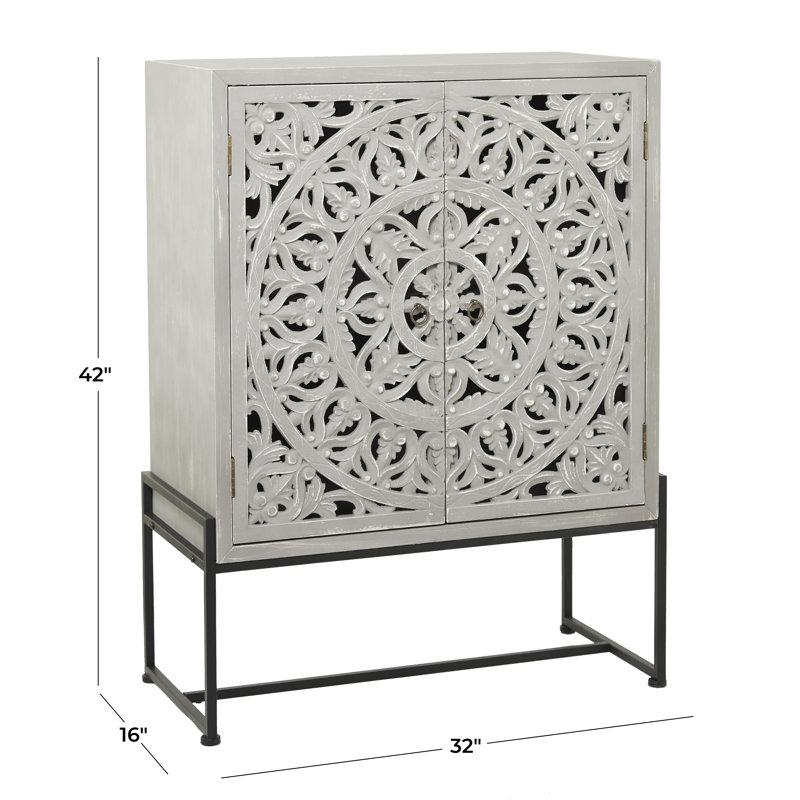 Springhill Accent Cabinet, Gray/Black